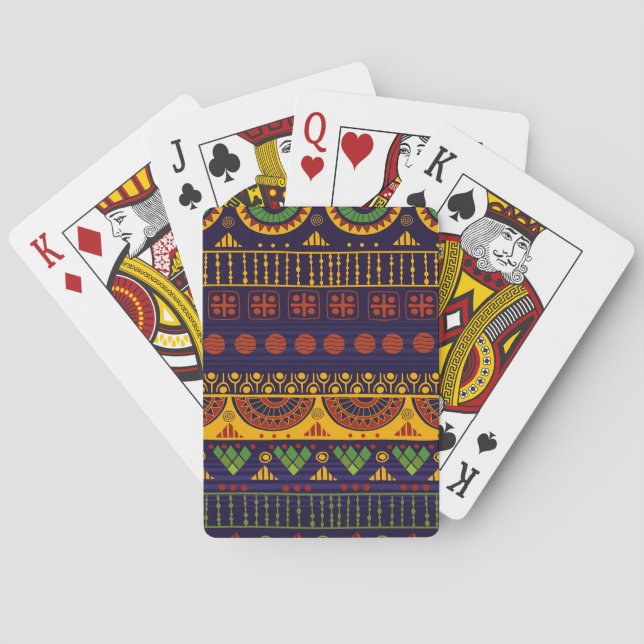 Jeu De Cartes Motif tribal, polyvalent pour diverses utilisation (dos)