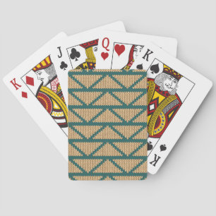 Jeu De Cartes Motif tricoté par style ethnique