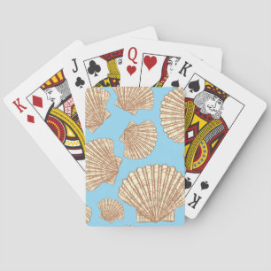 Jeu De Cartes Motif vintage de coquillage de style