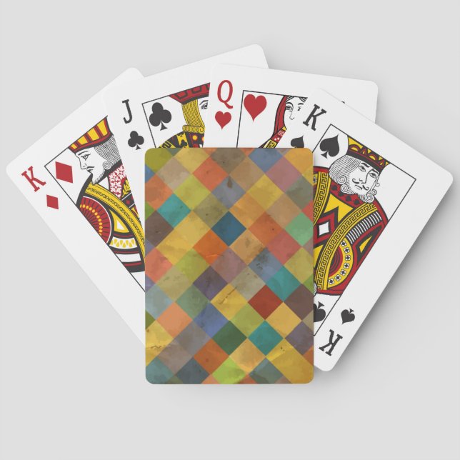 Jeu De Cartes Motif vintage. Géométrique (dos)