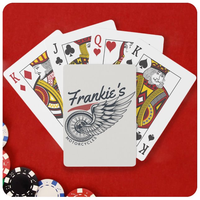 Jeu De Cartes Motos personnalisées Flying Tire Biker Shop (Créateur téléchargé)