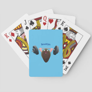 Jeu De Cartes Moule amusante travaillant sur l'illustration de d