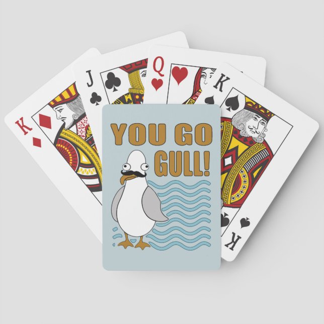 Jeu De Cartes Moustache Seagull You Go Gull (dos)