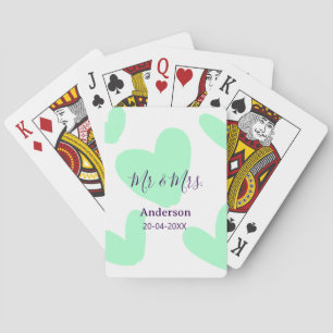 Jeu De Cartes Mr & Mme ajoutent le nom de famille date année cad