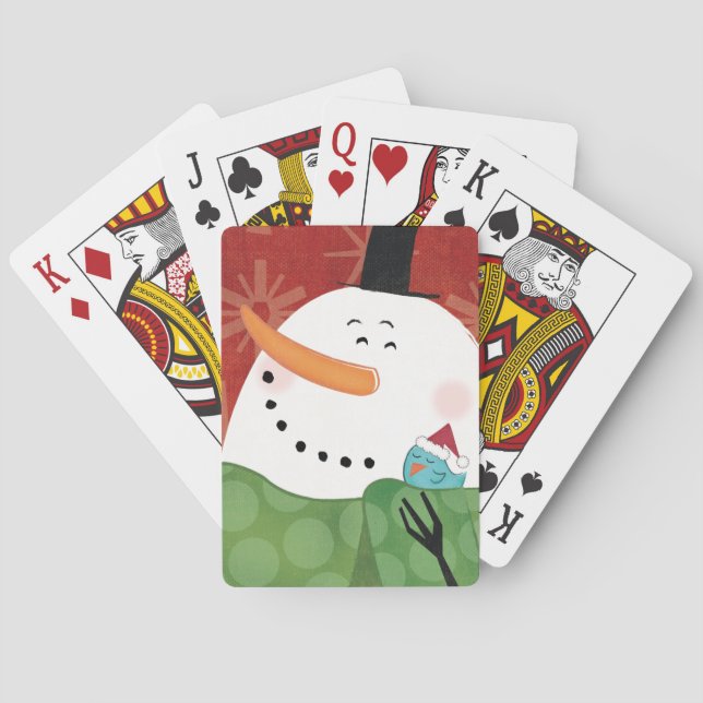 Jeu De Cartes Mug de Noël bleu avec cacao foncé (dos)