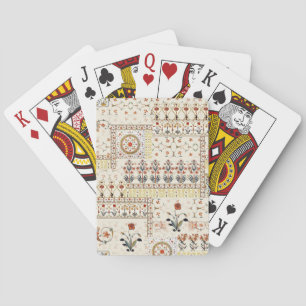 Jeu De Cartes Mughal Floral Paisley : Ethnic Digital Elegance.