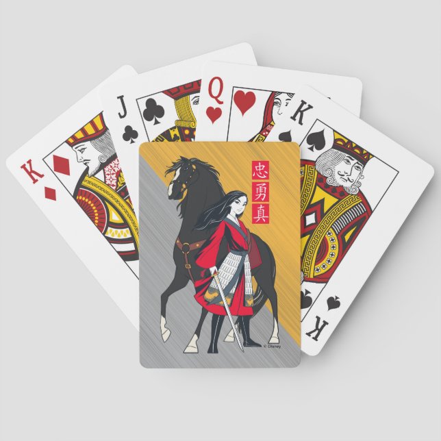 Jeu De Cartes Mulan à côté de Black Wind Illustration Jouer des  (dos)