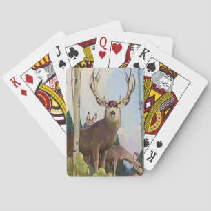 Jeu De Cartes « Mule Deer Buck et Doe » par W Herbert Dunton