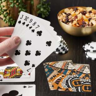 Jeu De Cartes Multicolor de luxe Africain Caribbean Heritage