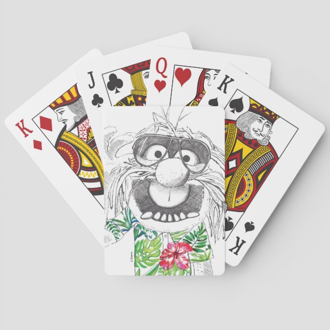 Jeu De Cartes Muppets | Animal Dans Une Chemise Hawaiienne Jouer (dos)