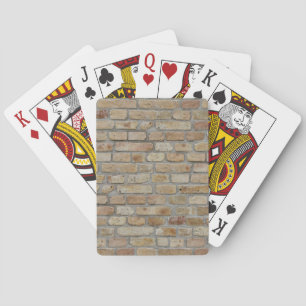 Jeu De Cartes Mur Brown en briques Un design novateur