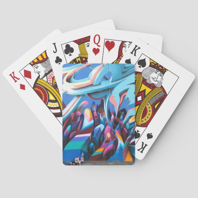 Jeu De Cartes Mur de graffiti cool (dos)