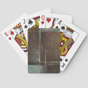 Jeu De Cartes Mur en brique rouge et gris