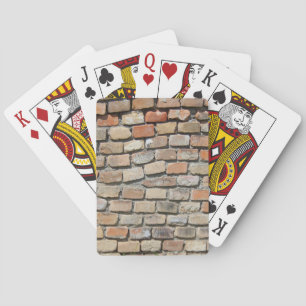 Jeu De Cartes Mur vintage en briques