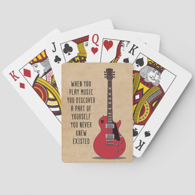 Jeu De Cartes Music Art When You Play Music (dos)