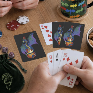 Jeu De Cartes Musique de guitare Blue Dragon Sunburst