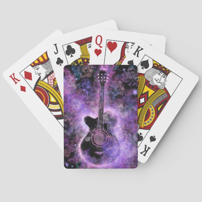 Jeu De Cartes Musique de guitare Cartes de jeu Sons magiques (dos)