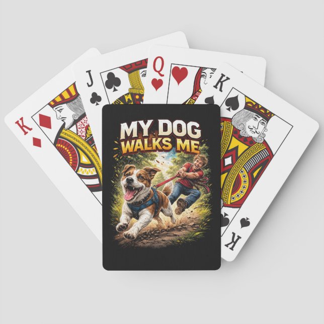 Jeu De Cartes My Dog Walks Me (dos)