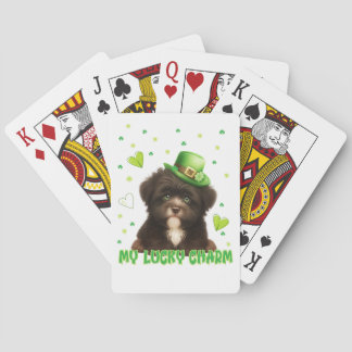 Jeu De Cartes My Lucky Charm Havanese Puppy St. Patrick's Day