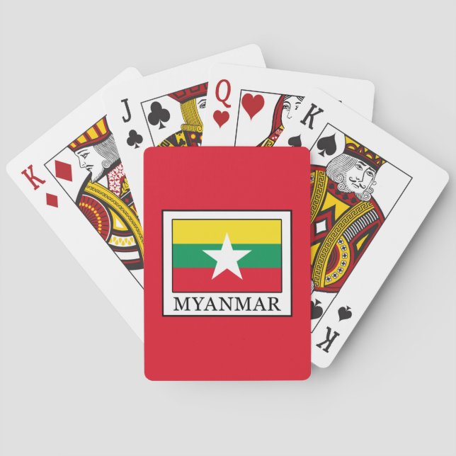 Jeu De Cartes Myanmar (dos)