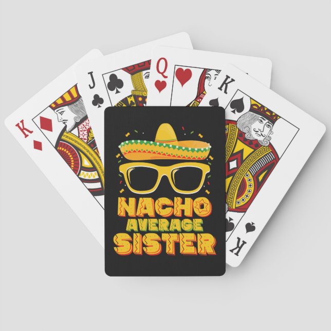 Jeu De Cartes Nacho Moyenne Soeur Cinco De Mayo Famille Matching (dos)