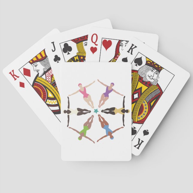 Jeu De Cartes Nageurs synchronisés (dos)