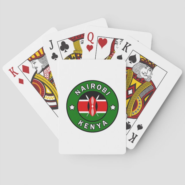 Jeu De Cartes Nairobi Kenya (dos)