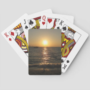 Jeu De Cartes Naklua Beach Sunset .. Pattaya, Chonburi, Thaïland