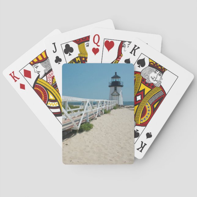 Jeu De Cartes Nantucket. Ancien phare en bois (dos)