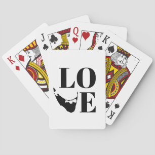 Jeu De Cartes Nantucket Love Graphic Print Island Silhouette