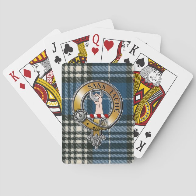 Jeu De Cartes Napier Tartan & Badge (dos)