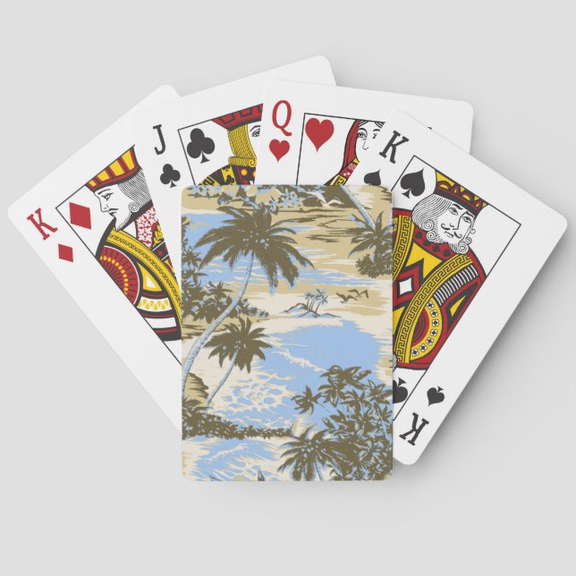 Jeu De Cartes Napili Bay Hawaiian Island Jouer des cartes (dos)