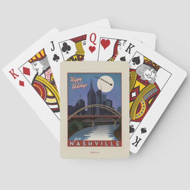 Jeu De Cartes Nashville Skyline (dos)
