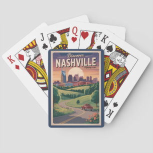 Jeu De Cartes Nashville Tennessee Southern Road Travel Art
