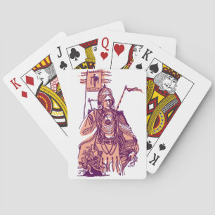 Jeu De Cartes Natif américain rouge