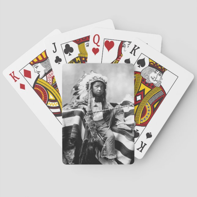 Jeu De Cartes Native American Boy, 1899 (dos)