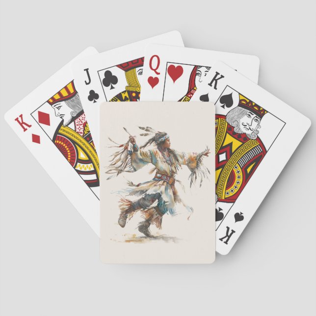 Jeu De Cartes Native American Dancer Classic Playing Cards (dos)