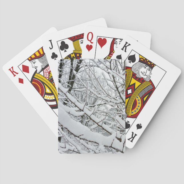 JEU DE CARTES NEIGE SUR LES BRANCHES (dos)