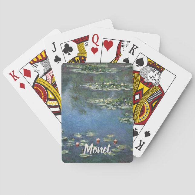 Jeu De Cartes Nénuphars de Claude Monet, Fleurs Vintages (dos)