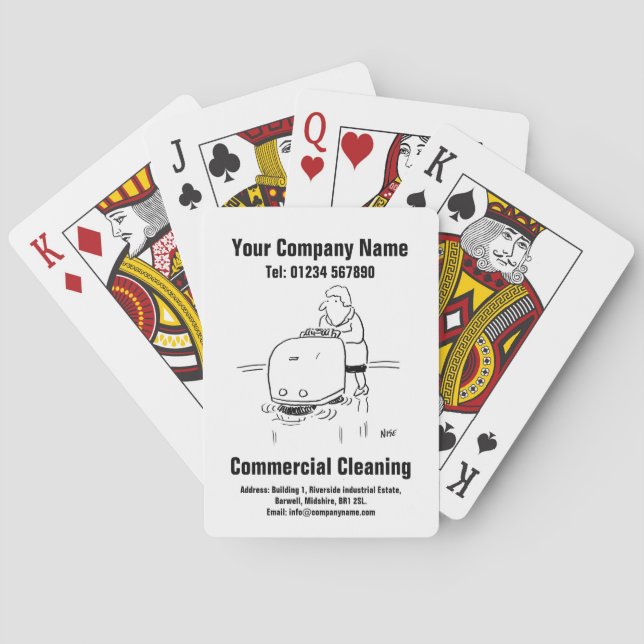 Jeu De Cartes Nettoyage commercial Cartes de jeu (dos)