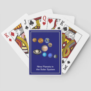 Jeu De Cartes Neuf planètes dans le système solaire