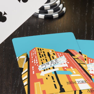 Jeu De Cartes NEW YORK CITY 5th AVE Abstrait