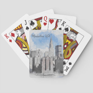 Jeu De Cartes New York City Manhattan Skyline