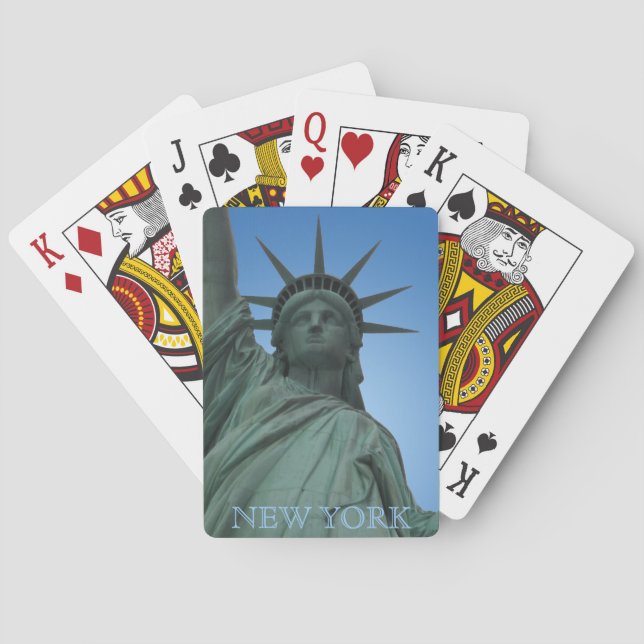 Jeu De Cartes New York Jouer aux cartes Statue des Souvenirs Lib (dos)