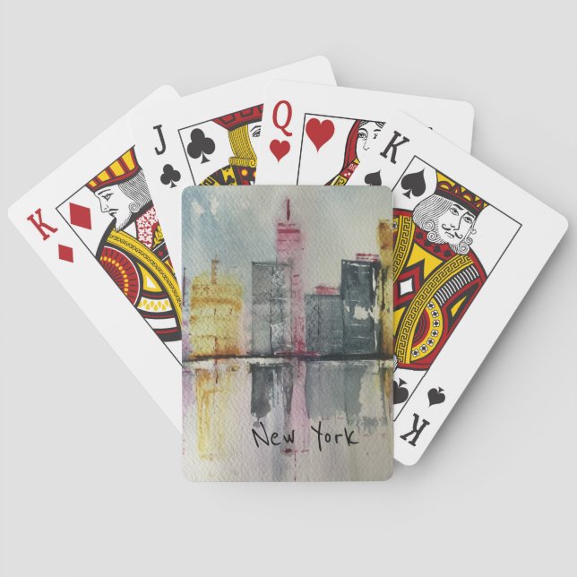 Jeu De Cartes New York NYC Skyline Cityscape  (dos)
