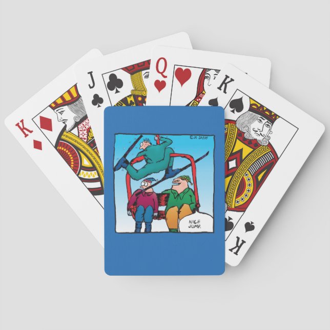 Jeu De Cartes Nice Jump Cartoon Skiers (dos)