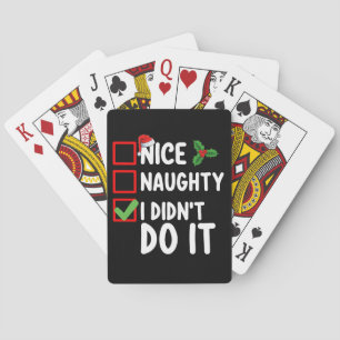 Jeu De Cartes Nice Naughty Je ne l'ai pas fait Liste de Noël