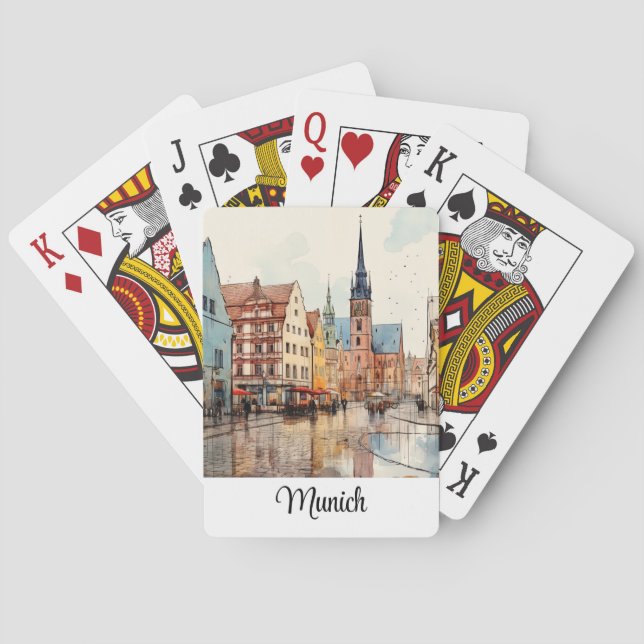 Jeu De Cartes Nice peint Munich (dos)