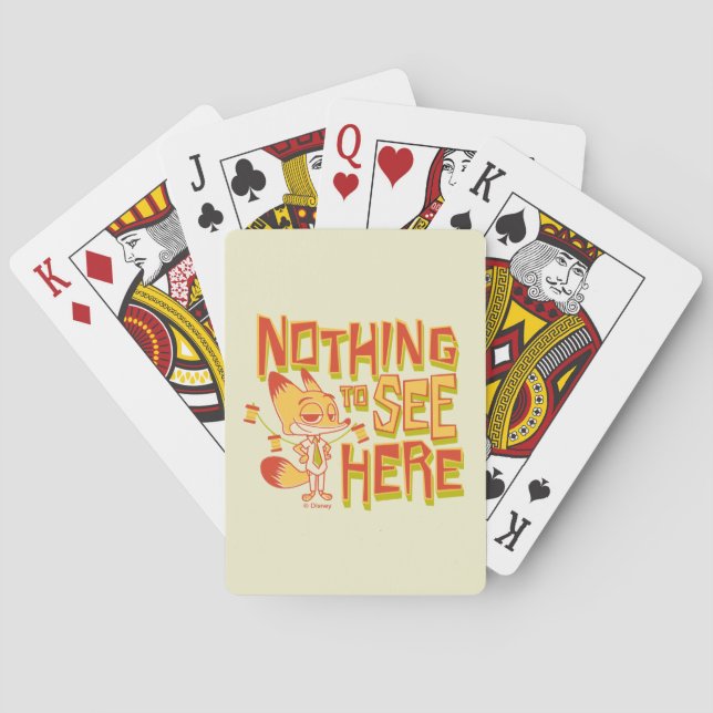 Jeu De Cartes Nick Wilde - Nothing To See Here (dos)