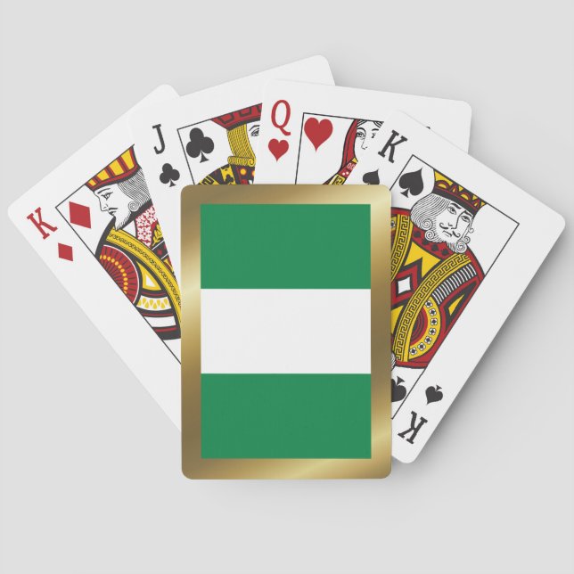 Jeu De Cartes Nigeria Drapeau Jouer des cartes (dos)
